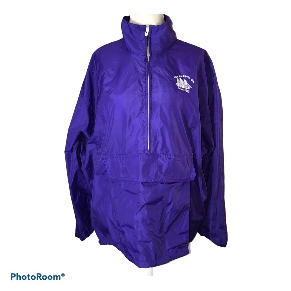 Vintage WOOLRICH 1/4 Zipper Pullover Windbreaker Sz L